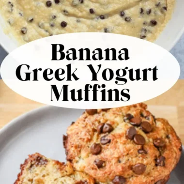 Freshly baked banana chocolate chip muffins cooling on a wire rack