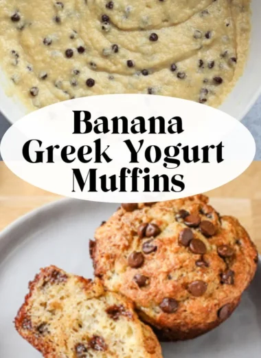 Freshly baked banana chocolate chip muffins cooling on a wire rack