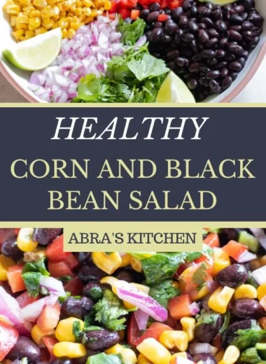 Colorful Corn and Black Bean Salad with fresh ingredients and vibrant flavors