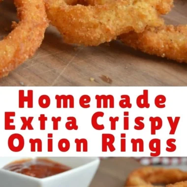 Crispy onion rings served with dipping sauce, golden and crunchy texture