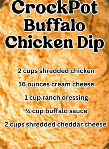Delicious Crockpot Buffalo Chicken Dip served in a bowl with chips.