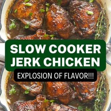 Delicious Jerk Chicken slow cooked with spices and herbs