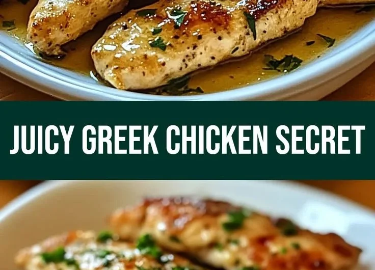 Juicy Greek Chicken Tenders seasoned with herbs and served with a side salad