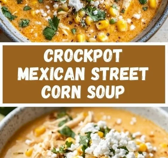 Bowl of creamy Mexican street corn soup topped with cilantro and cheese
