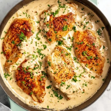 Delicious Easy Cream Cheese Chicken recipe served on a plate