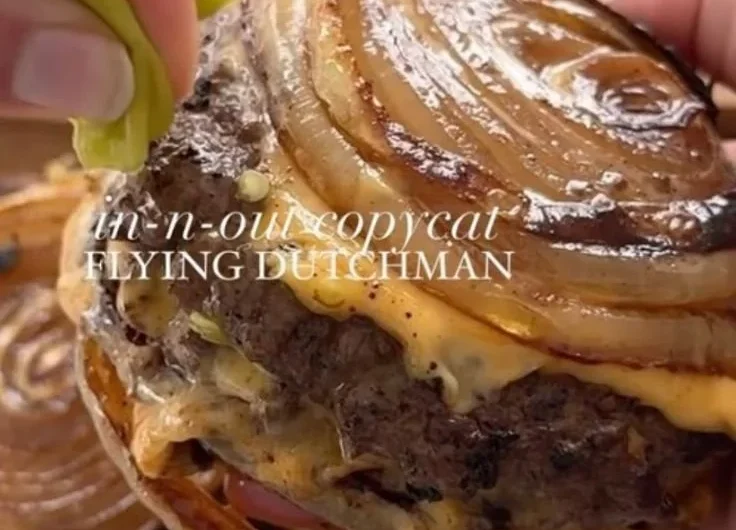 Onion-Wrapped Flying Dutchman dish ready to serve