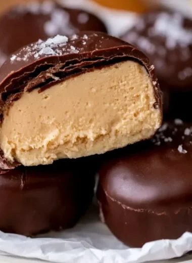 Peanut butter yogurt bites in a bowl, a healthy and tasty snack.