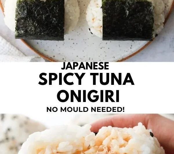 Spicy Tuna Rice Ball served with herbs and spicy sauce