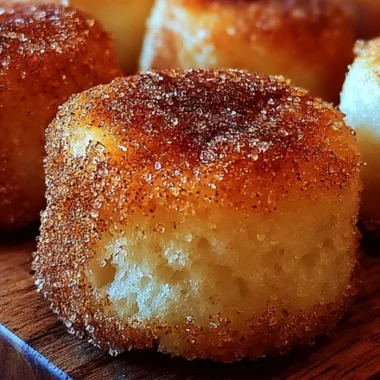 Delicious cinnamon sugar biscuit bites ready to be enjoyed