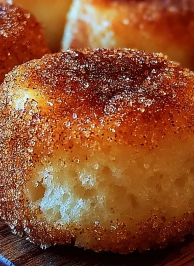 Delicious cinnamon sugar biscuit bites ready to be enjoyed