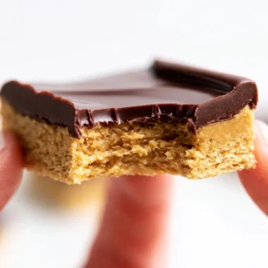 Delicious Lunch Lady peanut butter bars ready to be enjoyed as a snack or dessert.