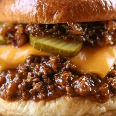 Delicious Steakhouse Burger Sloppy Joes served with fresh toppings