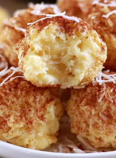 Cinnamon apple cottage cheese bites topped with cinnamon and apple slices