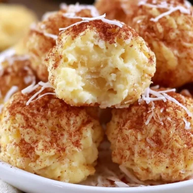 Cinnamon Apple Cottage Cheese Bites served in a bowl, showcasing healthy snacks