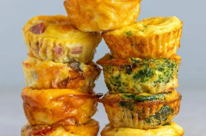 Healthy breakfast egg muffins baked in a cozy kitchen environment